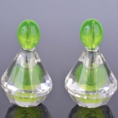 green-diamond-double-earring